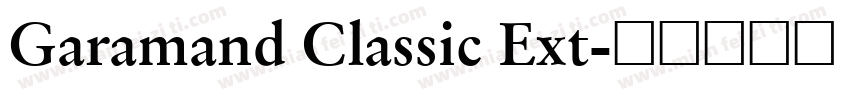 Garamand Classic Ext字体转换